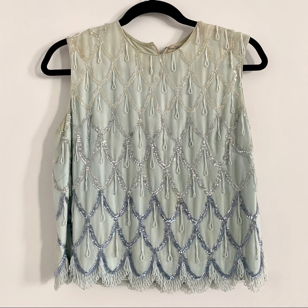 Vintage Sequin Beaded Tank